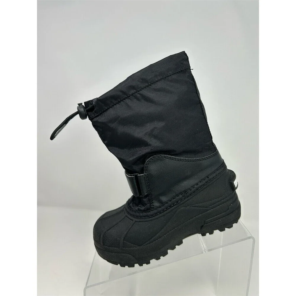 Columbia Powderbug Forty Kids Snow Boots Black Waterproof Insulated Winter 11